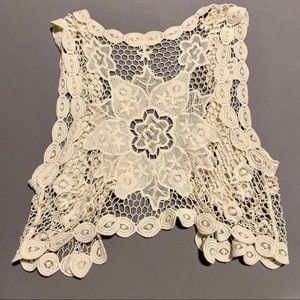 Crochet crop vest from ModCloth